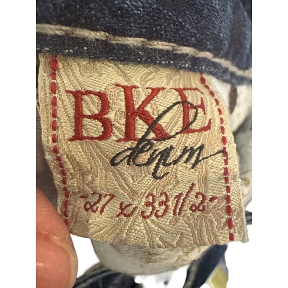 BKE Stella Stretch Womens Jeans Size 27 Bootcut Dark Wash Denim Blue Made In Mex - Picture 5 of 8